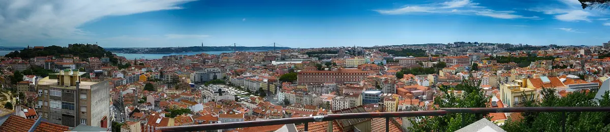 Lisbon from the Miradouro da Senhora do Monte