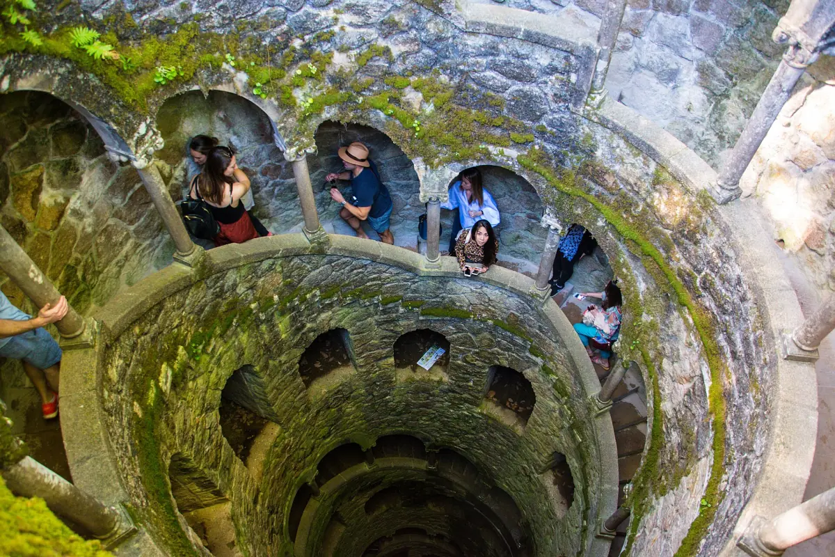 The spiral initiation well at Quinta da Regaleira